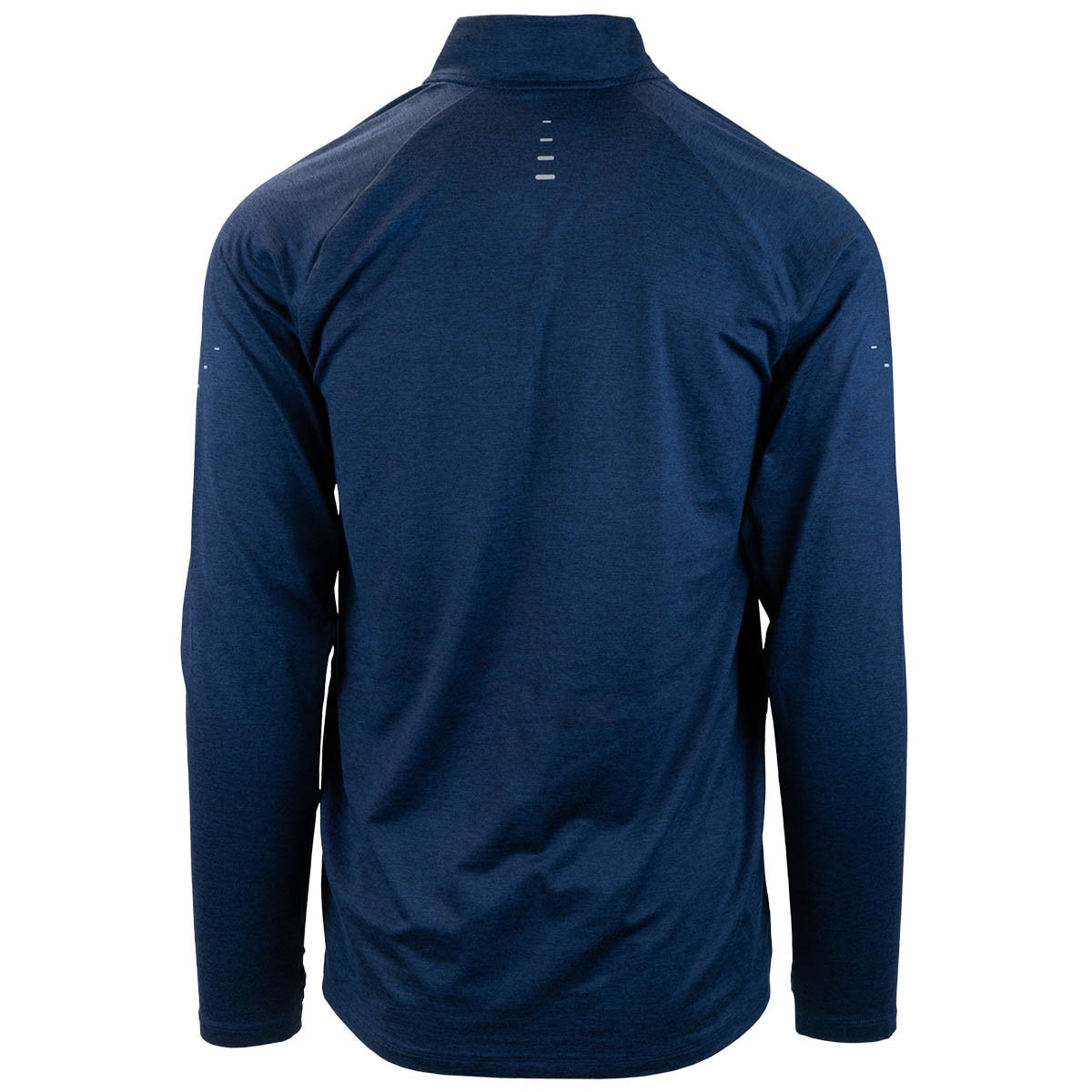 Men's Utah State Nike Embroidered 1/4-zip heathered navy